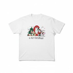 VTG 90s Oneita Power-T C is for Christmas Tee XL Single Stitch USA Made